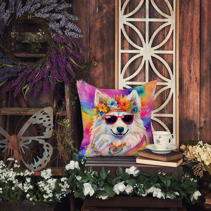 Samoyed Hippie Dawg Throw Pillow - One Color / One Size - Home & Garden - Home Textile - Pillows