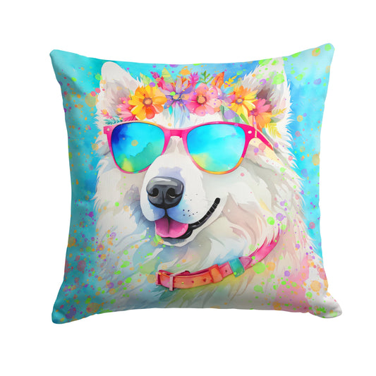 Samoyed Hippie Dawg Throw Pillow - One Color / One Size - Home & Garden - Home Textile - Pillows