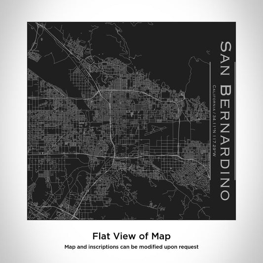 San Bernardino - California Map Tumbler in Matte Black - Drinkware