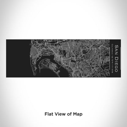 San Diego - California Map Insulated Cup in Matte Black - Drinkware