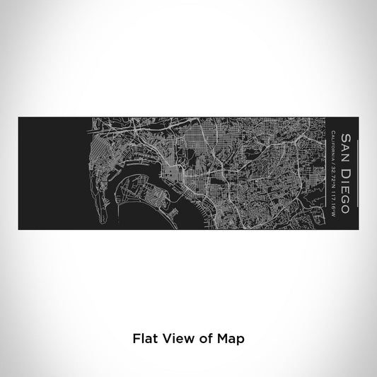 San Diego - California Map Insulated Cup in Matte Black - Drinkware