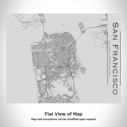 San Francisco - California Map Bottle with Bamboo Top - Drinkware