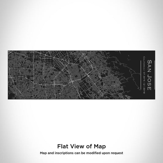 San Jose - California Map Insulated Cup in Matte Black - Drinkware