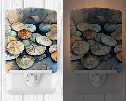 Sand Dollars Ceramic Night Light - One Color / One Size - Home & Garden - Home Improvement - Lights & Lighting - Night