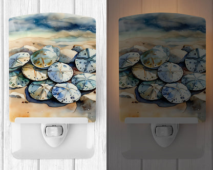Sand Dollars Ceramic Night Light - One Color / One Size - Home & Garden - Home Improvement - Lights & Lighting - Night