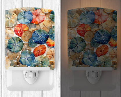 Sand Dollars Ceramic Night Light - One Color / One Size - Home & Garden - Home Improvement - Lights & Lighting - Night