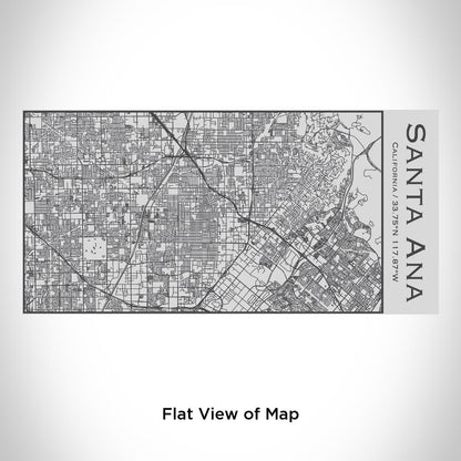 Santa Ana - California Map Insulated Bottle - Drinkware