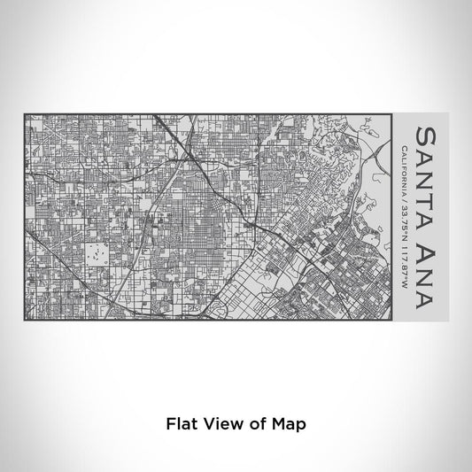 Santa Ana - California Map Insulated Bottle - Drinkware