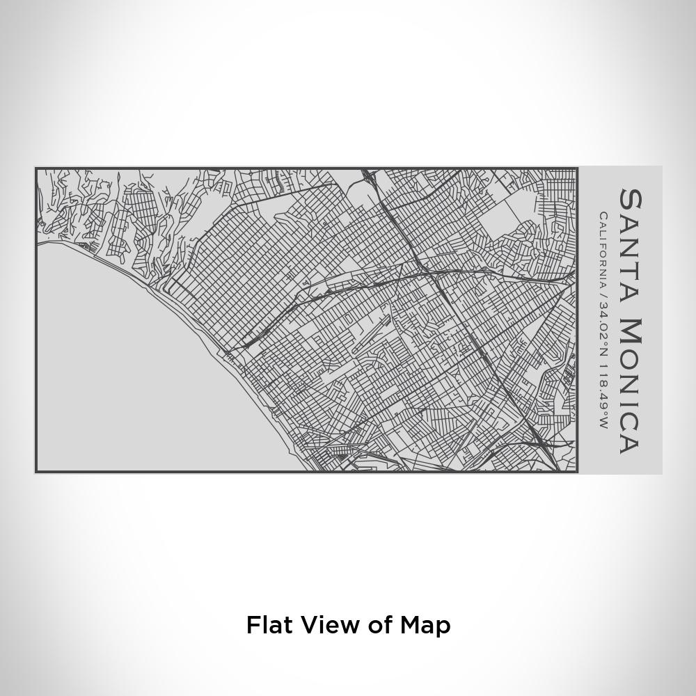 Santa Monica - California Map Insulated Bottle - Drinkware