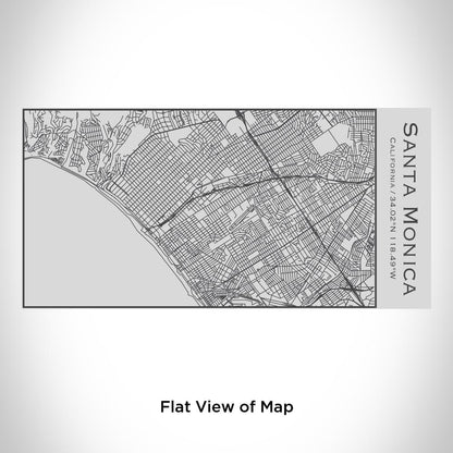 Santa Monica - California Map Insulated Bottle - Drinkware