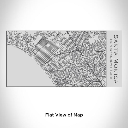Santa Monica - California Map Insulated Bottle - Drinkware