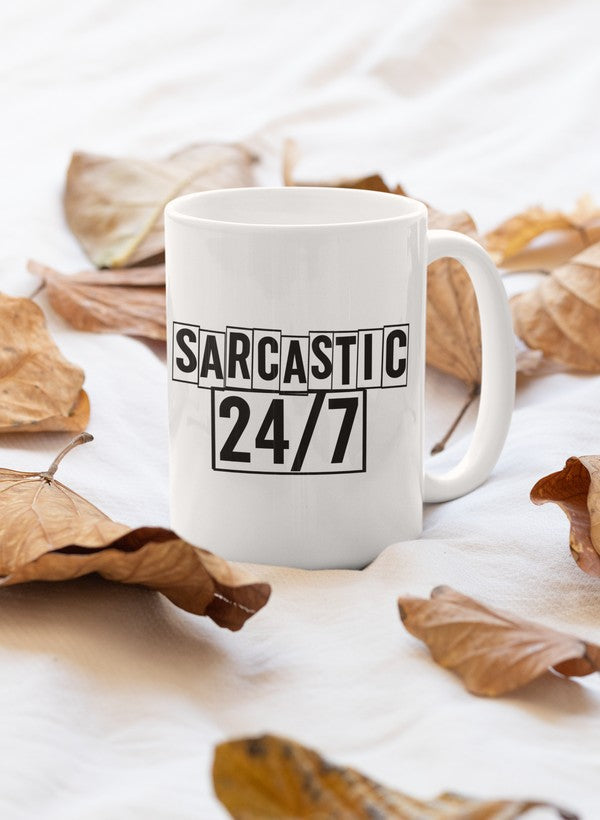 Sarcastic 24/7 Mug - One Color / One Size - Home & Garden - Kitchen Dining & Bar - Coffeeware