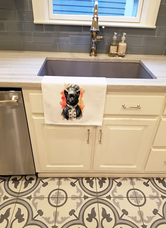 Schipperke Chef Kitchen Towel Set of 2 - One Color / One Size - Home & Garden - Home Textile - Towels