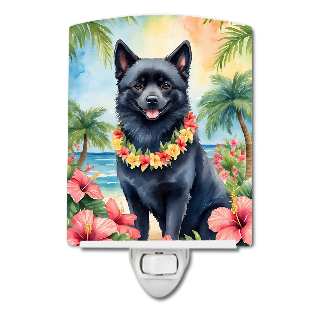 Schipperke Luau Ceramic Night Light - One Color / One Size - Home & Garden - Home Improvement - Lights & Lighting