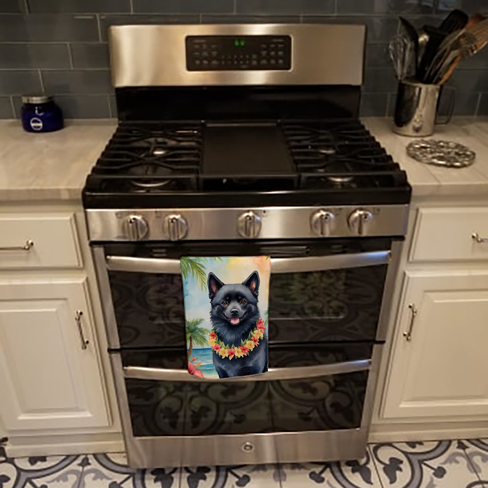 Schipperke Luau Kitchen Towel - One Color / One Size - Home & Garden - Home Textile - Towels