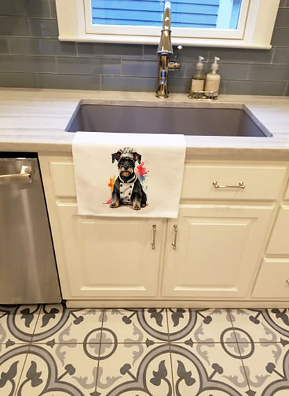 Schnauzer Chef Kitchen Towel Set of 2 - One Color / One Size - Home & Garden - Home Textile - Towels