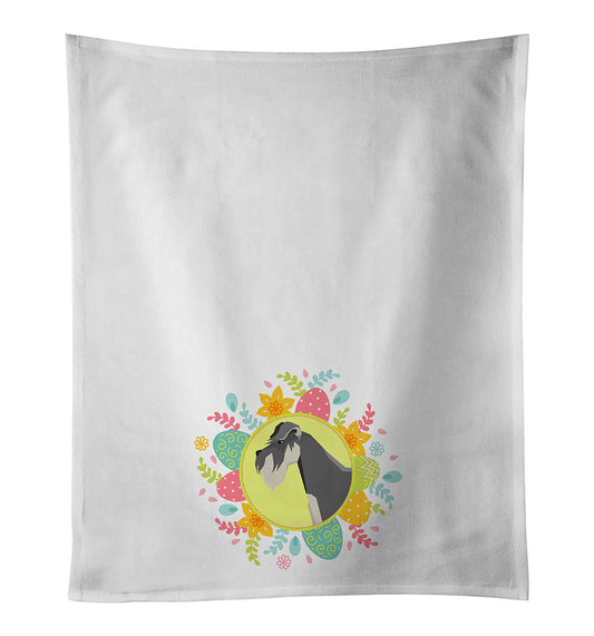 Schnauzer Easter Kitchen Towel Set of 2 - One Color / One Size - Home & Garden - Home Textile - Towels