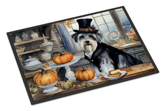 Schnauzer Fall Kitchen Pumpkins Doormat - One Color / One Size - Home & Garden - Home Textile - Carpets & Rugs