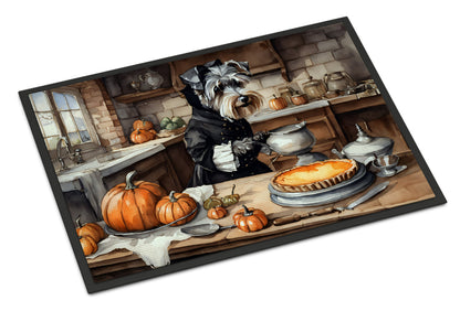 Schnauzer Fall Kitchen Pumpkins Doormat - One Color / One Size - Home & Garden - Home Textile - Carpets & Rugs