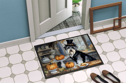 Schnauzer Fall Kitchen Pumpkins Doormat - One Color / One Size - Home & Garden - Home Textile - Carpets & Rugs