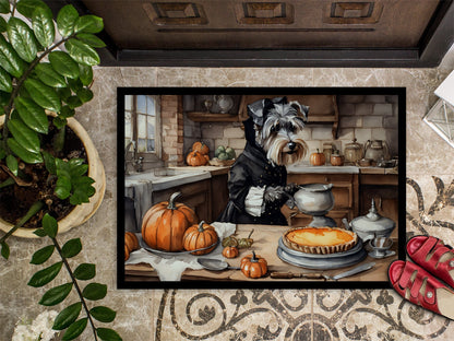 Schnauzer Fall Kitchen Pumpkins Doormat - One Color / One Size - Home & Garden - Home Textile - Carpets & Rugs