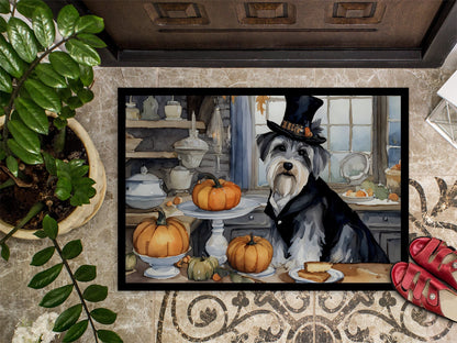 Schnauzer Fall Kitchen Pumpkins Doormat - One Color / One Size - Home & Garden - Home Textile - Carpets & Rugs