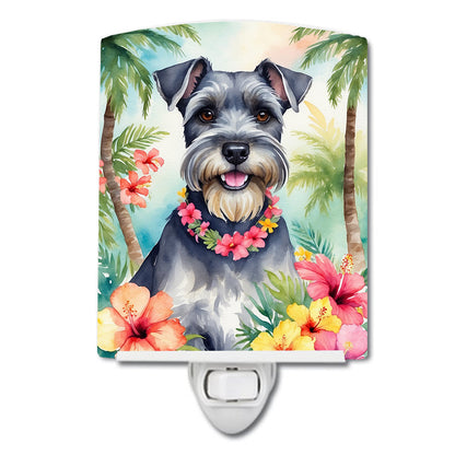 Schnauzer Luau Ceramic Night Light - One Color / One Size - Home & Garden - Home Improvement - Lights & Lighting