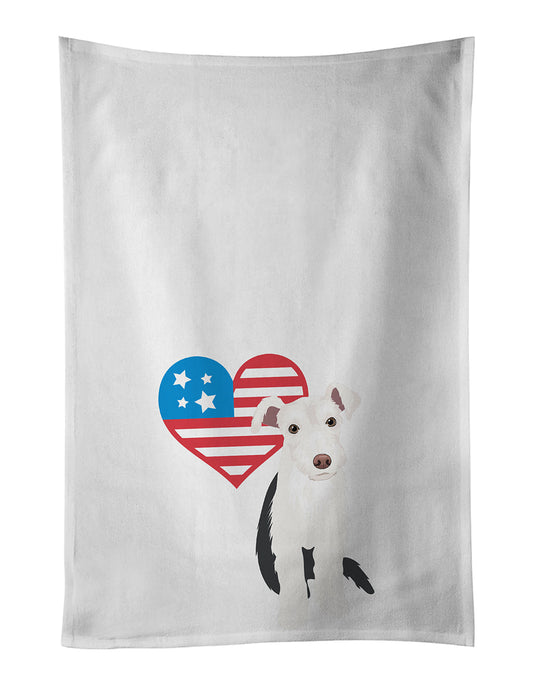 Schnauzer Parti Patriotic Kitchen Towel Set of 2 - One Color / One Size - Home & Garden - Home Textile - Towels