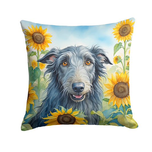 Scottish Deerhound in Sunflowers Throw Pillow - One Color / One Size - Home & Garden - Home Textile - Pillows