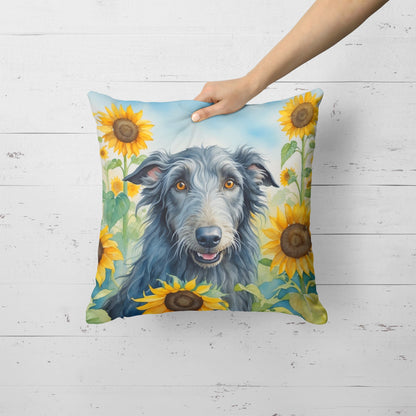 Scottish Deerhound in Sunflowers Throw Pillow - One Color / One Size - Home & Garden - Home Textile - Pillows