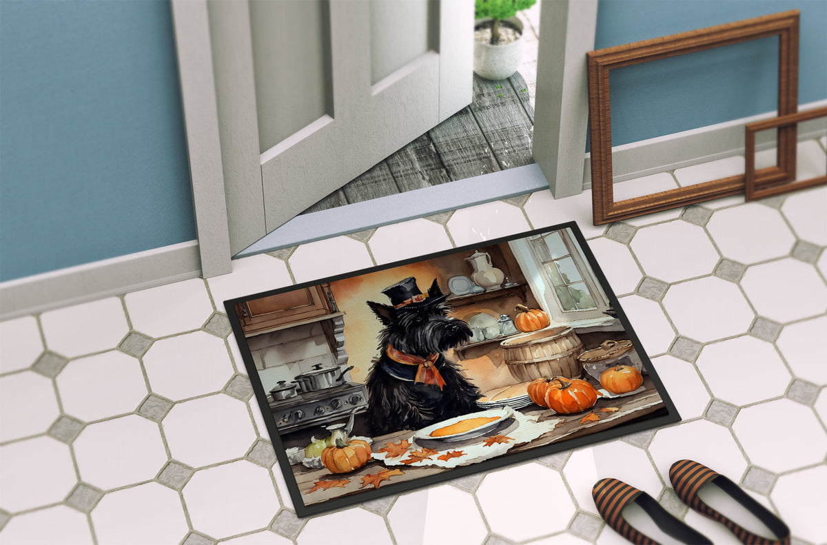 Scottish Terrier Fall Kitchen Pumpkins Doormat - One Color / One Size - Home & Garden - Home Textile - Carpets & Rugs