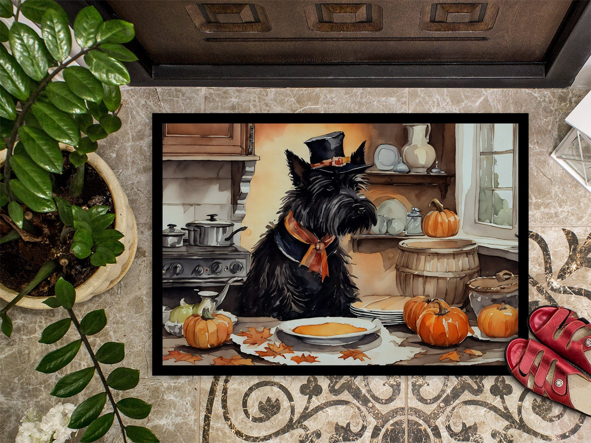 Scottish Terrier Fall Kitchen Pumpkins Doormat - One Color / One Size - Home & Garden - Home Textile - Carpets & Rugs
