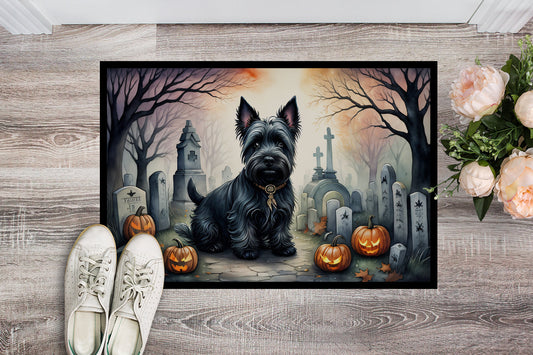 Scottish Terrier Spooky Halloween Doormat - One Color / One Size - Home & Garden - Home Textile - Carpets & Rugs