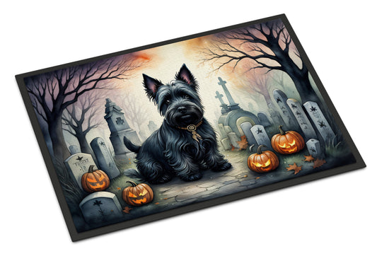 Scottish Terrier Spooky Halloween Doormat - One Color / One Size - Home & Garden - Home Textile - Carpets & Rugs