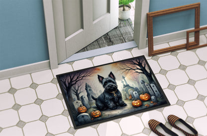 Scottish Terrier Spooky Halloween Doormat - One Color / One Size - Home & Garden - Home Textile - Carpets & Rugs