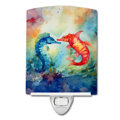 Seahorses Ceramic Night Light - One Color / One Size - Home & Garden - Home Improvement - Lights & Lighting - Night