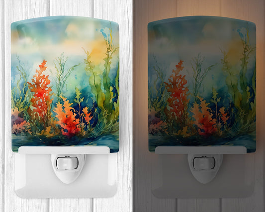 Seaweed Ceramic Night Light - One Color / One Size - Home & Garden - Home Improvement - Lights & Lighting - Night Lights