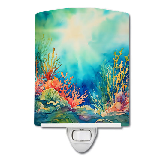 Seaweed Ceramic Night Light - One Color / One Size - Home & Garden - Home Improvement - Lights & Lighting - Night Lights