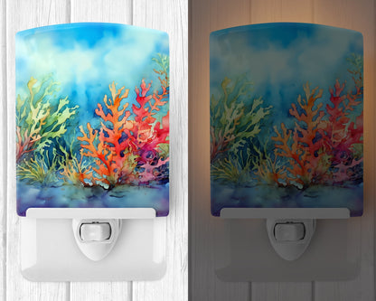Seaweed Ceramic Night Light - One Color / One Size - Home & Garden - Home Improvement - Lights & Lighting - Night Lights