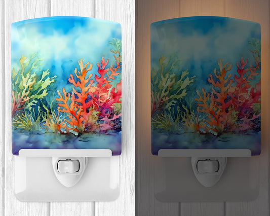 Seaweed Ceramic Night Light - One Color / One Size - Home & Garden - Home Improvement - Lights & Lighting - Night Lights