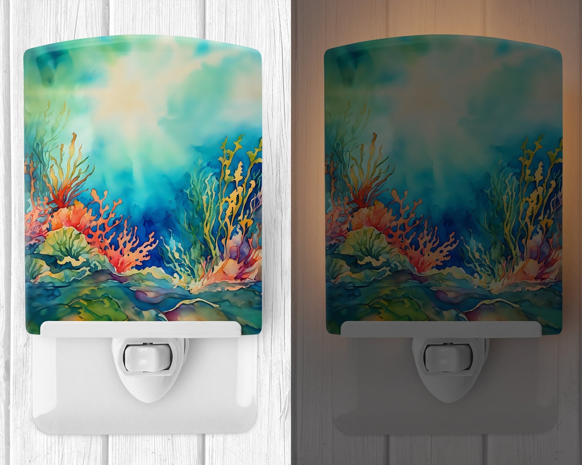 Seaweed Ceramic Night Light - One Color / One Size - Home & Garden - Home Improvement - Lights & Lighting - Night Lights
