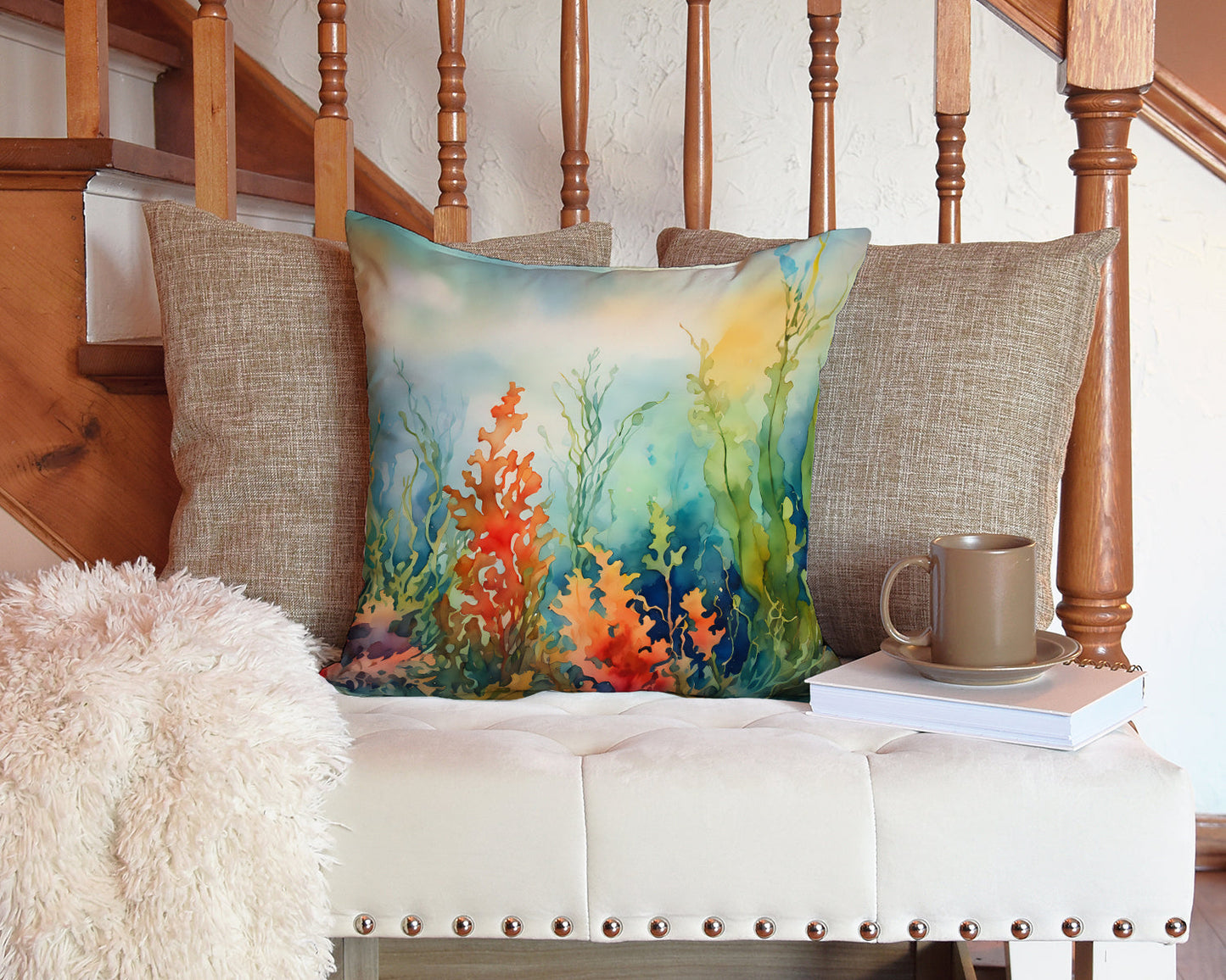 Seaweed Throw Pillow - One Color / One Size - Home & Garden - Home Textile - Pillows