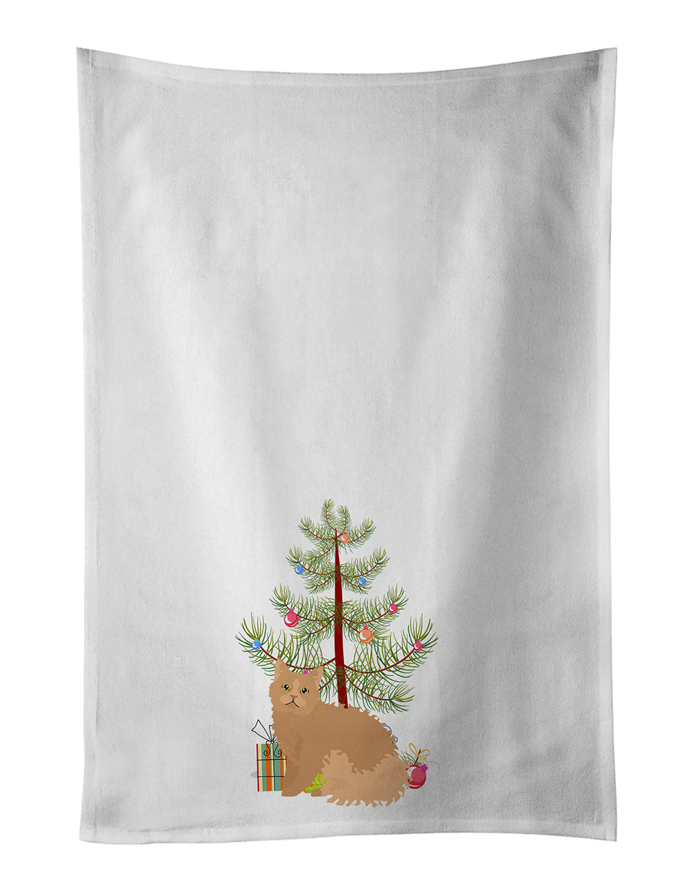 Selkirk Rex Cat Christmas Kitchen Towel Set of 2 - One Color / One Size - Home & Garden - Home Textile - Towels
