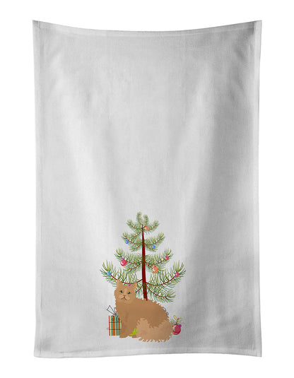 Selkirk Rex Cat Christmas Kitchen Towel Set of 2 - One Color / One Size - Home & Garden - Home Textile - Towels