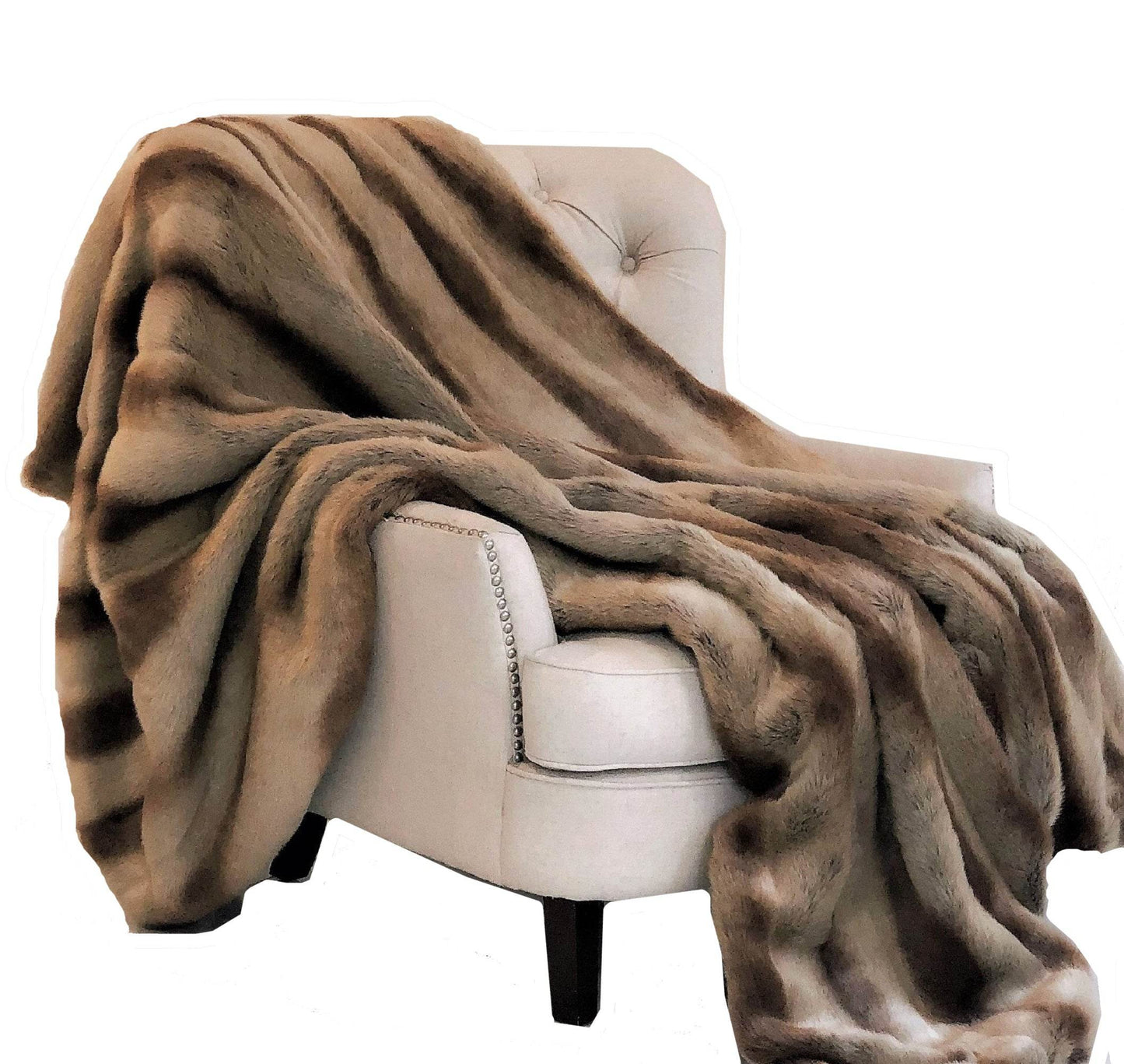 Sheared Faux Chinchilla Luxury Throw - Home & Garden - Home Textile - Bedding