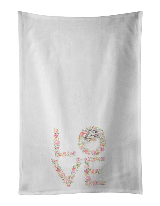 Sheltie #11 LOVE Kitchen Towel Set of 2 - One Color / One Size - Home & Garden - Home Textile - Towels