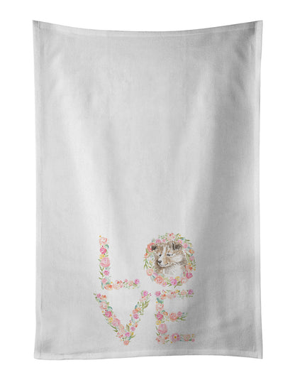 Sheltie #2 LOVE Kitchen Towel Set of 2 - One Color / One Size - Home & Garden - Home Textile - Towels