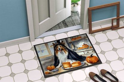 Sheltie Fall Kitchen Pumpkins Doormat - One Color / One Size - Home & Garden - Home Textile - Carpets & Rugs