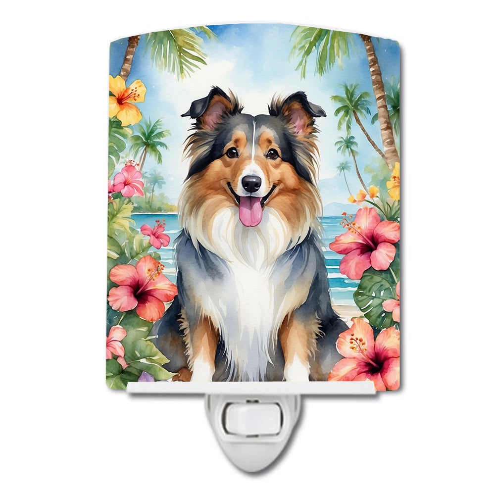 Sheltie Luau Ceramic Night Light - One Color / One Size - Home & Garden - Home Improvement - Lights & Lighting - Night