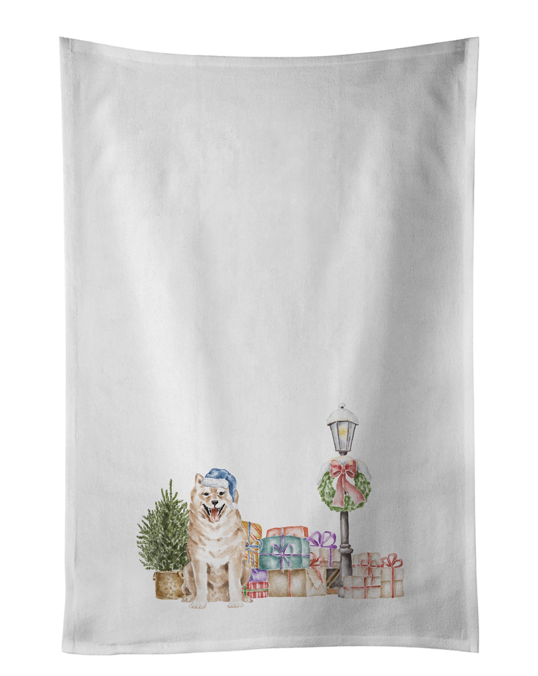 Shiba Inu Cream Standing Kitchen Towel Set of 2 - One Color / One Size - Home & Garden - Home Textile - Towels
